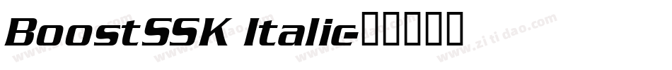 BoostSSK Italic字体转换